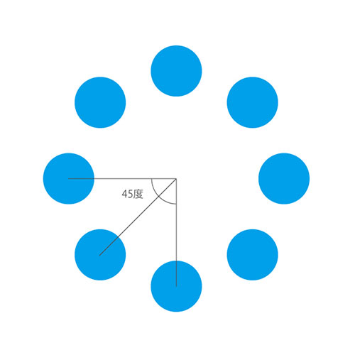 Illustrator オブジェクトを等間隔で円状に配置する方法 Coonelnel